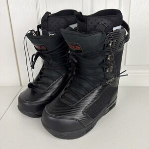 Celsius Snowboard Boots Dufficy Size 8 Climate Trad Lace Black Hemp Freestyle